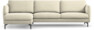 Madison Lux - 3-sits soffa med schäslong vänster - Vit