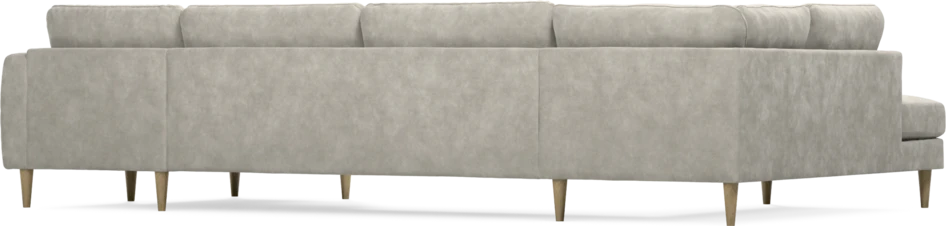 Bridge - 3-sits soffa med divan vänster och schäslong höger - Grå