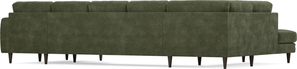 Eden - 3-sits soffa med divan vänster och schäslong höger - Grön