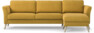 Bridge - 3-sits soffa med schäslong höger - Gul