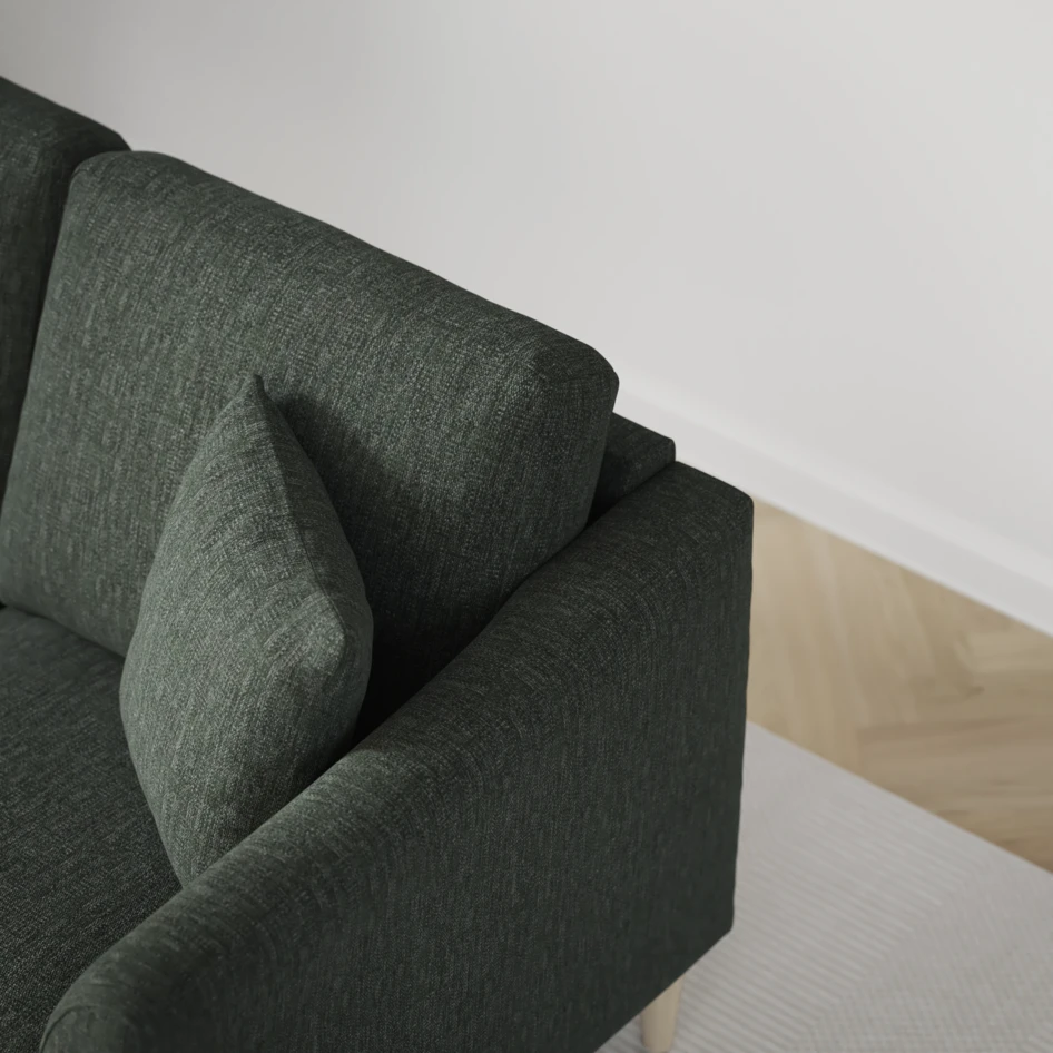 Eden - 2,5-sits soffa svängd - Grön