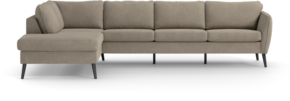County - 3-sits soffa med divan vänster - Beige