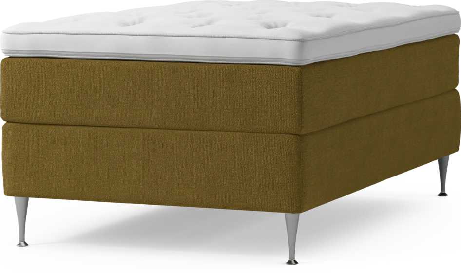 Delux Exclusive - Kontinentalsäng, enkelsäng 120 cm med bäddmadrass och sängben