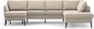 County - 3-sits soffa med schäslong vänster och divan höger - Beige