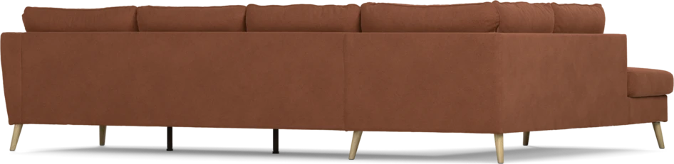 County - 3-sits soffa med divan vänster - Orange