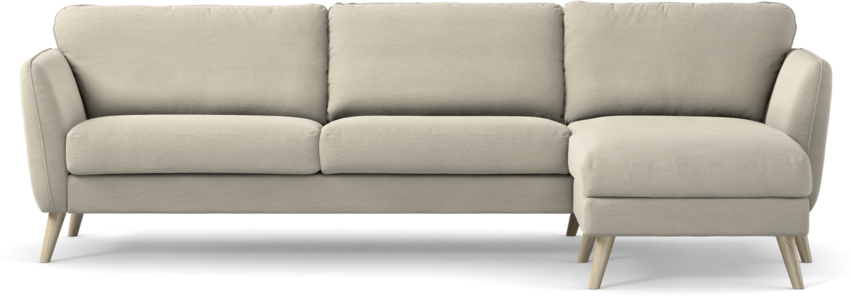 Bridge - 3-sits soffa med schäslong höger - Beige