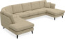 Eden - 3-sits soffa med divan vänster och schäslong höger - Beige