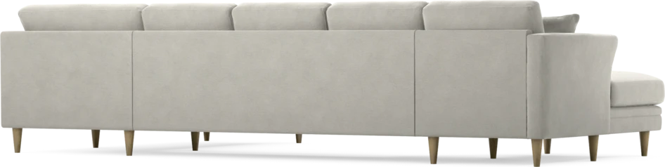 Eden - 3-sits soffa med schäslong vänster och divan höger - Grå