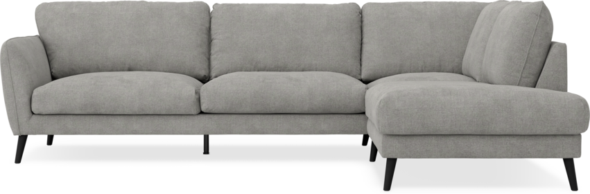 Nellie - 3-sits soffa med divan höger - Grå