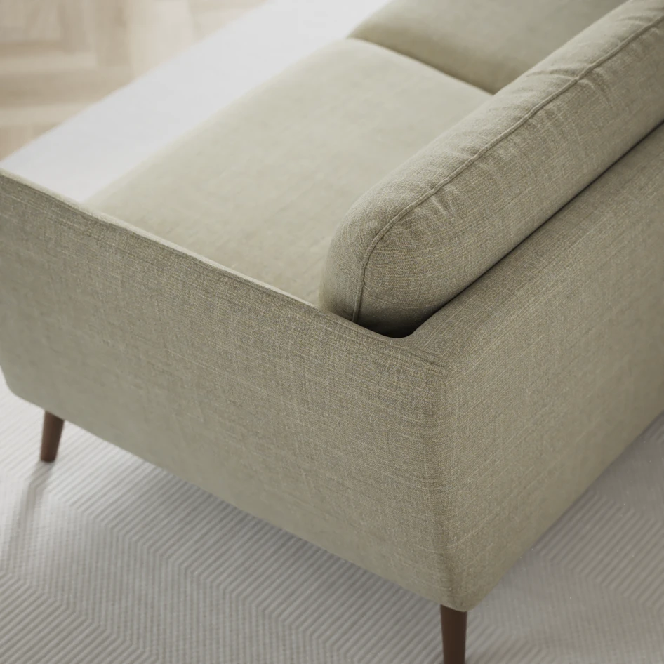 Madison Lux - 3-sits soffa med schäslong vänster - Grön
