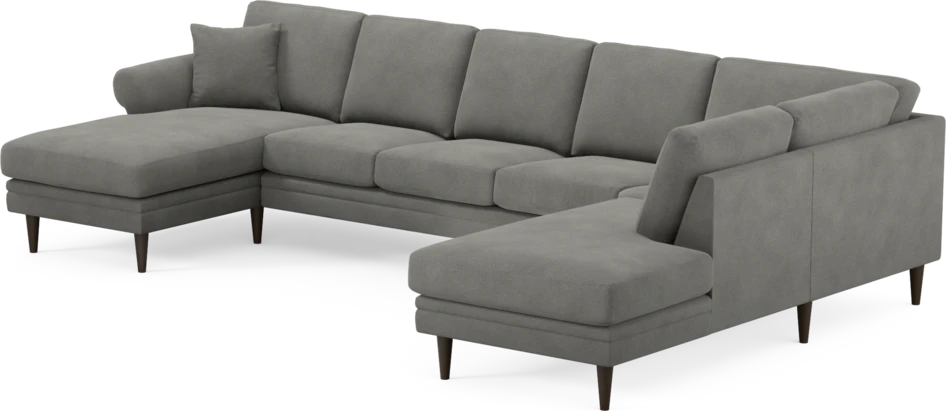Eden - 3-sits soffa med schäslong vänster och divan höger - Grå