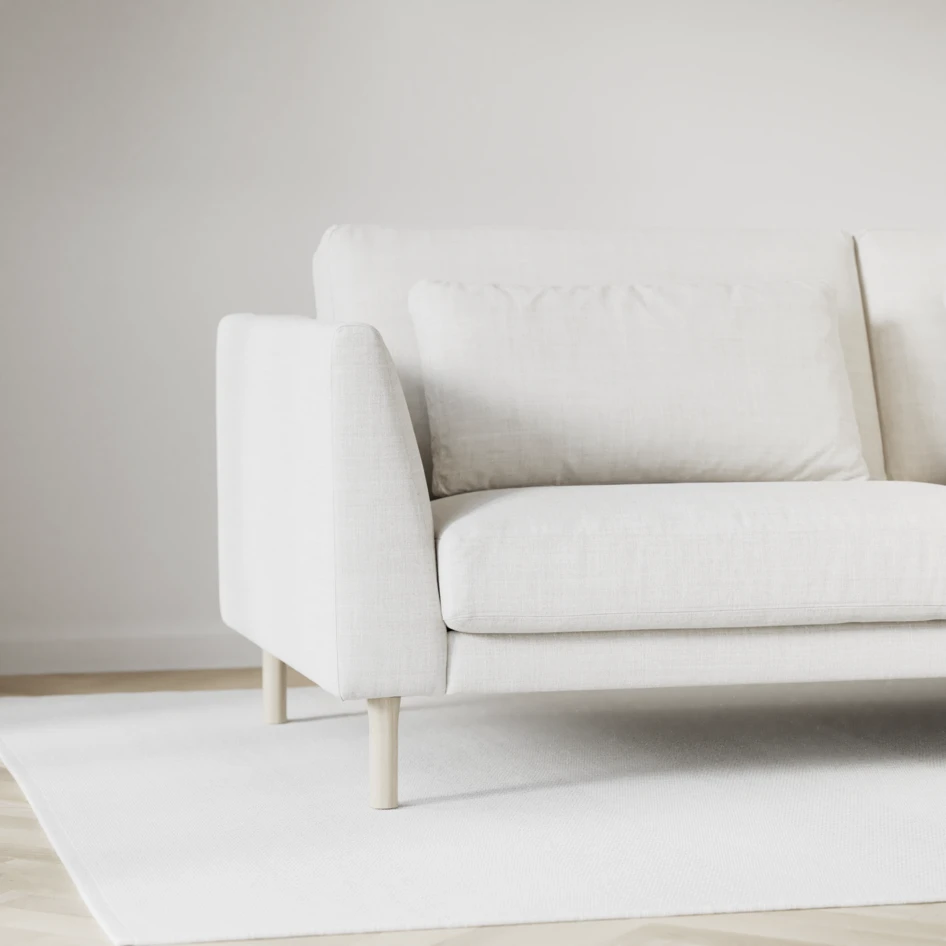 Willow - 4-sits soffa med divan höger, fast klädsel - Beige