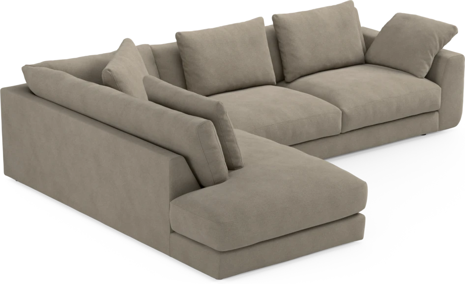 Amie - 3-sits med divan vänster - Beige