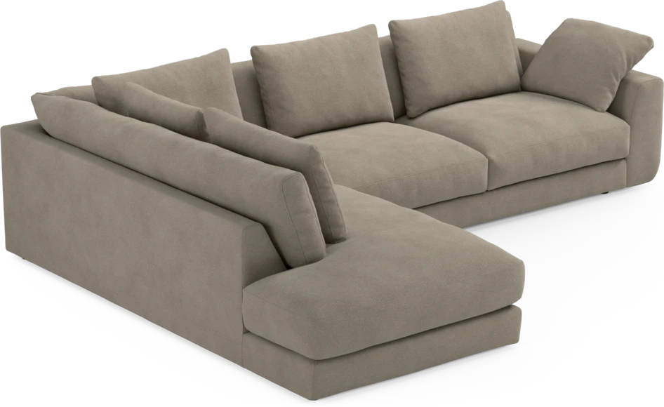 Amie - 3-sits med divan vänster - Beige