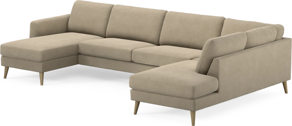 Bridge - 3-sits soffa med schäslong vänster och divan höger - Beige