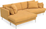 Harper - 4-sits med schäslong XL vänster - Gul