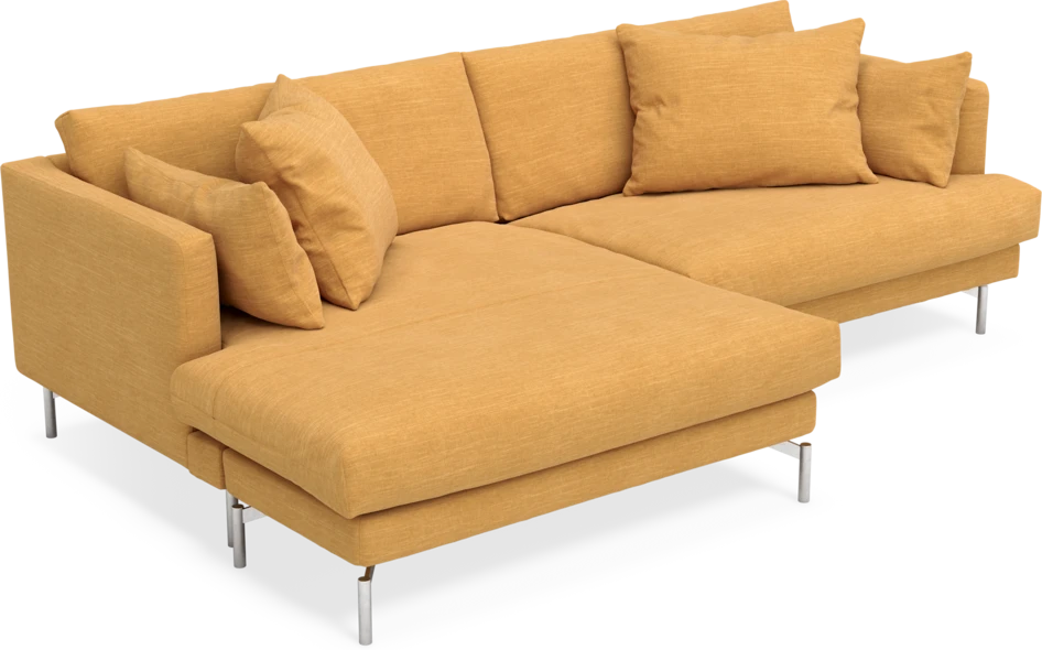 Harper - 4-sits med schäslong XL vänster - Gul