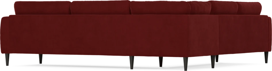 Bridge - Hörnsoffa, 2+3-sits - Röd