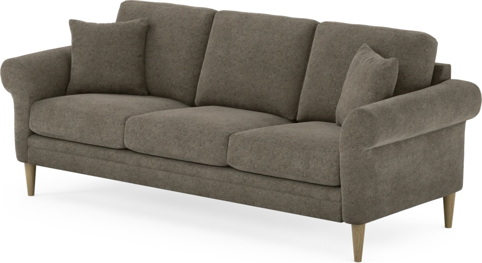 Eden - 3-sits soffa - Brun