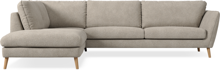 Madison Lux - 3-sits soffa med divan vänster - Vit