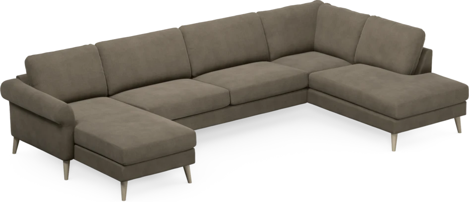 Bridge - 3-sits soffa med schäslong vänster och divan höger - Beige