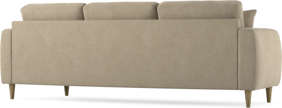 Eden - 3-sits soffa svängd - Beige