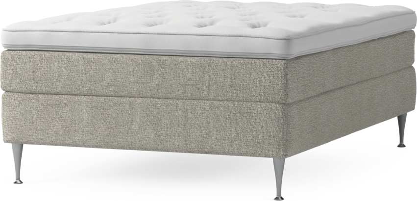 Delux Sense - Kontinentalsäng, enkelsäng 140 cm med bäddmadrass och sängben