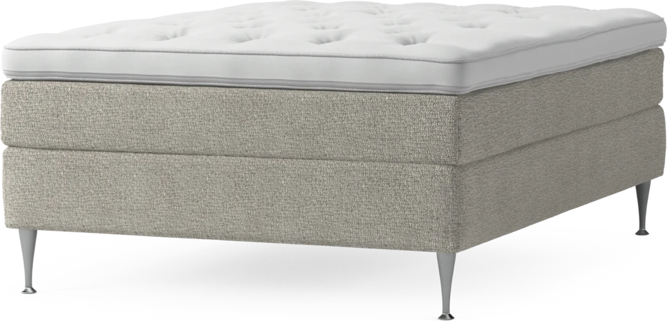 Delux Sense - Kontinentalsäng, enkelsäng 140 cm med bäddmadrass och sängben