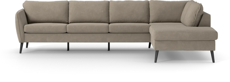 County - 3-sits soffa med divan höger - Beige