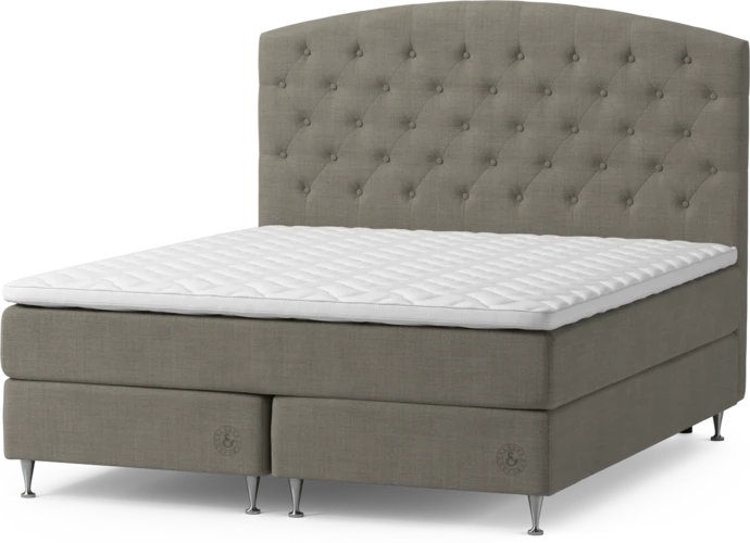 Särö Exclusive, Kontinentalsäng, dubbelsäng med bäddmadrass och Välvd sänggavel