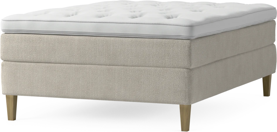 Delux Sense - Kontinentalsäng, enkelsäng 140 cm med bäddmadrass och sängben