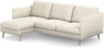 Madison Lux - 2-sits soffa med schäslong vänster - Vit