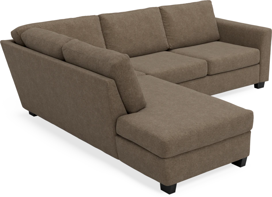 Friday - 2,5-sits soffa med divan vänster - Brun