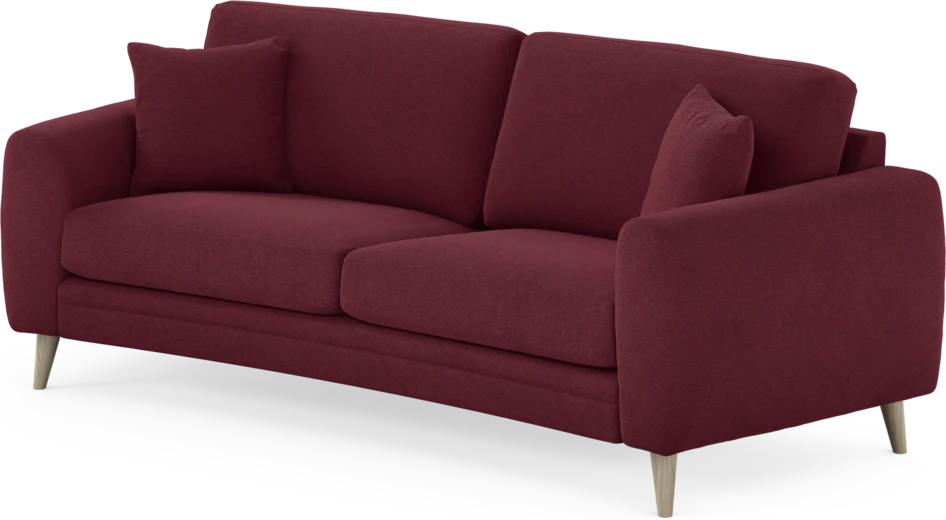 Eden - 2,5-sits soffa svängd - Röd
