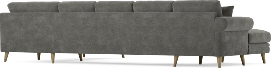 Eden - 3-sits soffa med schäslong vänster och divan höger - Grå