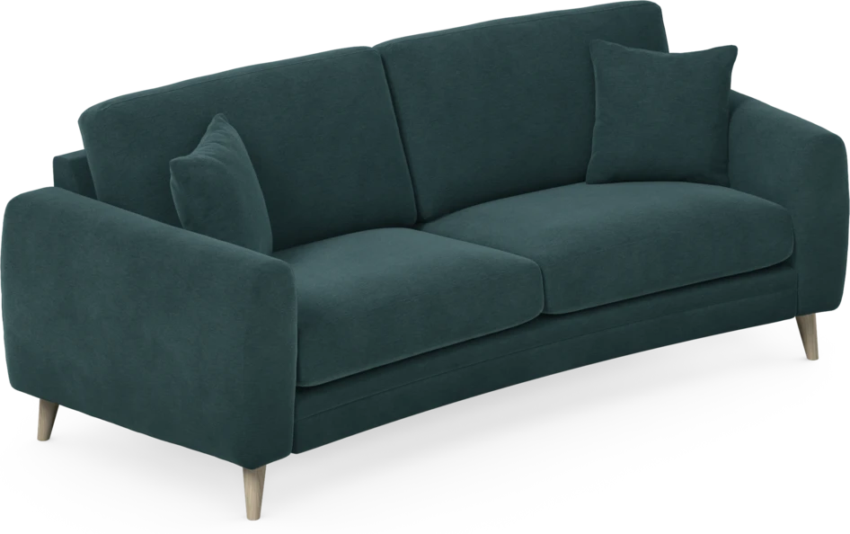 Eden - 2,5-sits soffa svängd - Blå