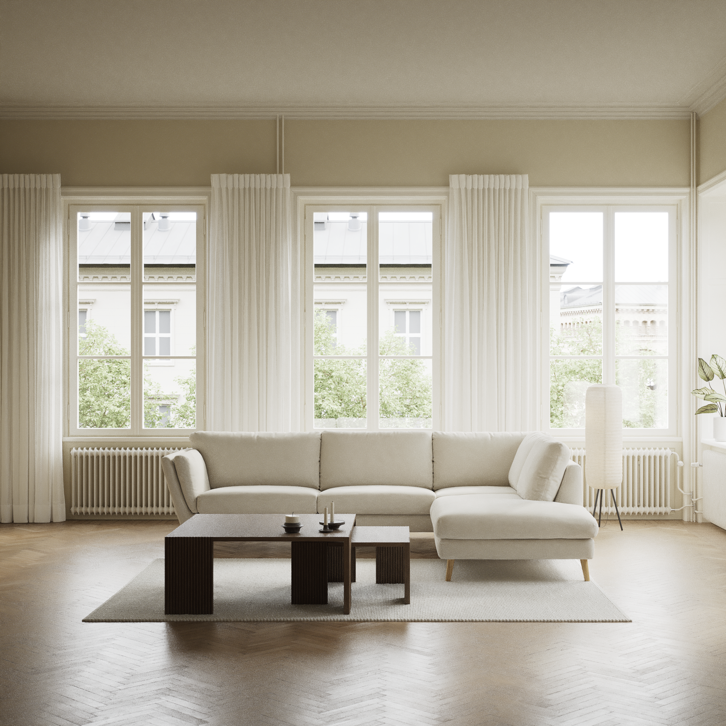 Madison Lux - 3-sits soffa med divan höger - inspiration