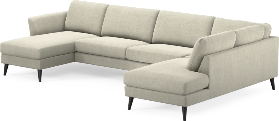Bridge - 3-sits soffa med schäslong vänster och divan höger - Beige