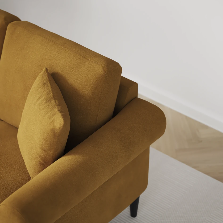 Eden - 3-sits soffa - Gul
