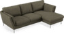 Madison Lux - 2-sits soffa med schäslong höger - Brun