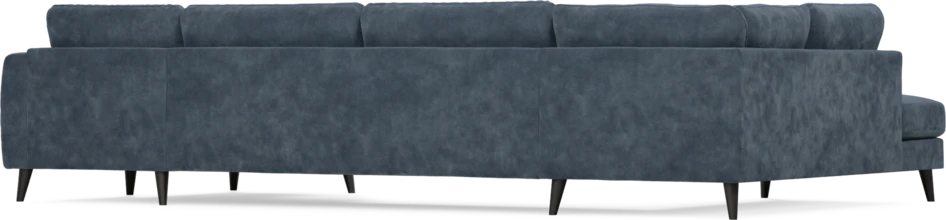 Bridge - 3-sits soffa med divan vänster och schäslong höger - Blå