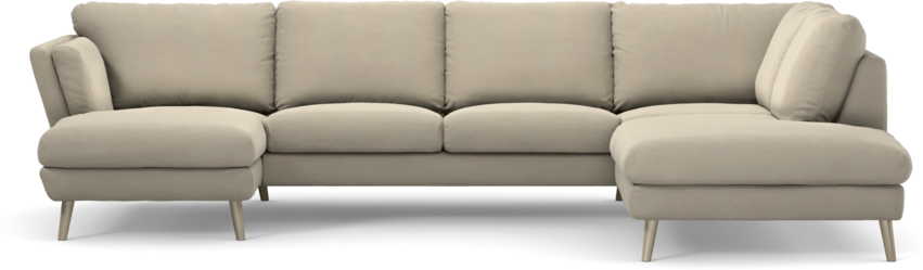 Madison Lux - 2-sits soffa med schäslong vänster och divan höger - Beige