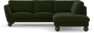 Madison Lux - 2-sits soffa med divan höger - Grön