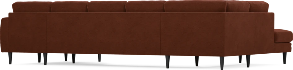 Eden - 3-sits soffa med divan vänster och schäslong höger - Orange