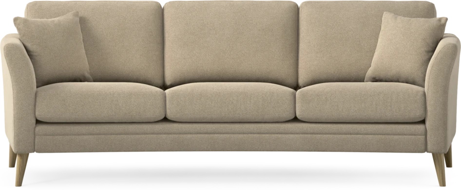 Eden - 3-sits soffa svängd - Beige