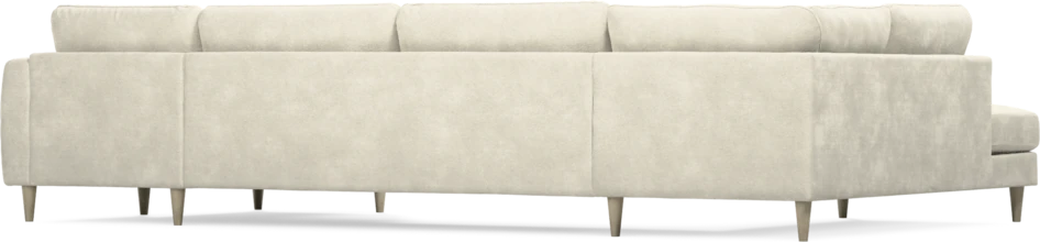 Bridge - 3-sits soffa med divan vänster och schäslong höger - Vit