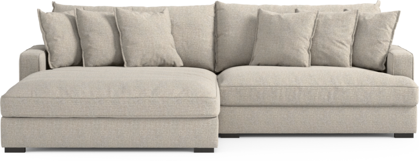 Rossi - 2-sits soffa med schäslong XL vänster - Beige