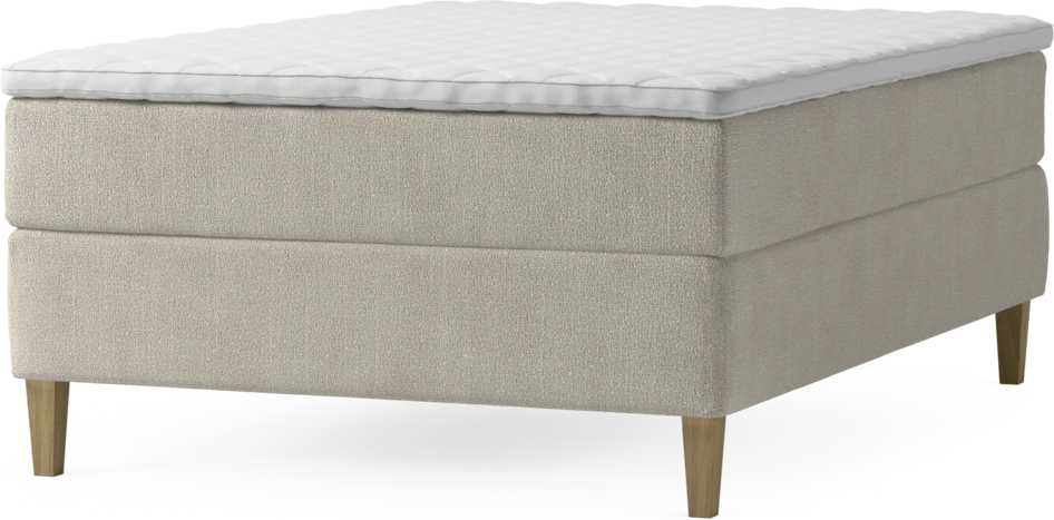 Delux Exclusive - Kontinentalsäng, enkelsäng 140 cm med bäddmadrass och sängben