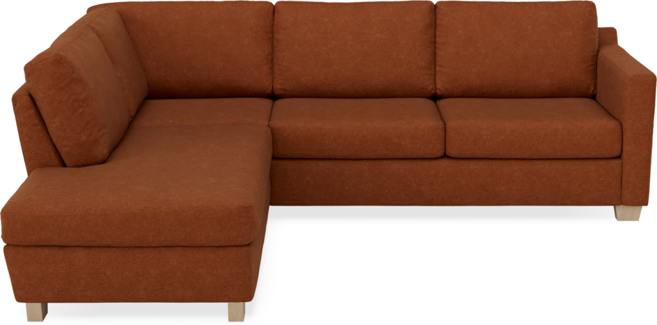 Friday - 2,5-sits soffa med divan vänster - Orange