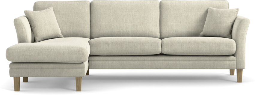 Eden - 2,5-sits soffa med schäslong - Beige